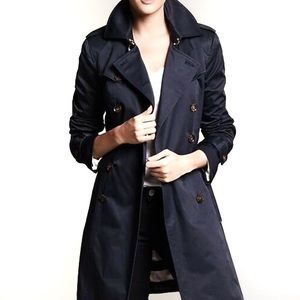 Banana Republic Navy Trench Coat